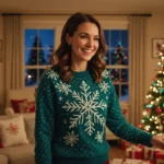 pull de noel clignotant